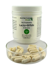 Nutritional Peak Pet Probiotics Lacto Bifido 90 Capsules