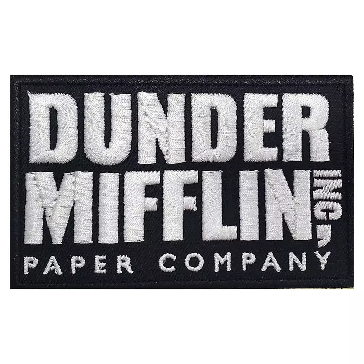 NBC The Office Dunder Mifflin Paper Company Box Logo Embroidered Iron on  Patch