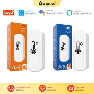 2024 Tuya Mini WiFi And ZigBee Humidity Temperature Sensor Smart Home Automation