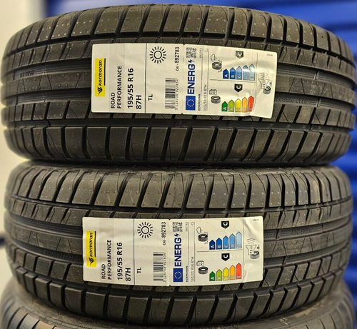 2X NEW KORMORAN BY MICHELIN 195/55/16 195 55 R16 87H HP CAR TYRES 195 ...