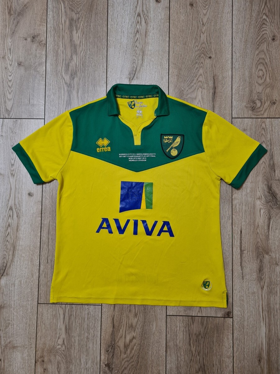 NORWICH CITY 2014 2015 HOME FINAL SPECIAL FOOTBALL SHIRT SOCCER