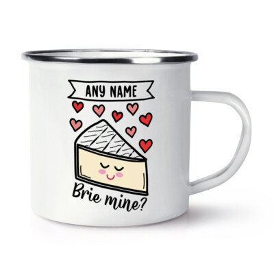 Personalisierte Brie Mine Emaille Becher Tasse Liebe Be Valentinstag Freundin Freund