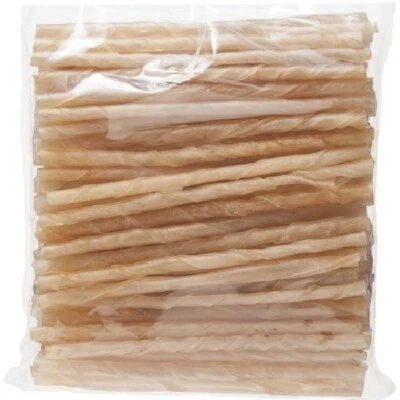 5" HIDE TWISTS Bestpets rawhide sticks adult dog chews food pet feed roll treats