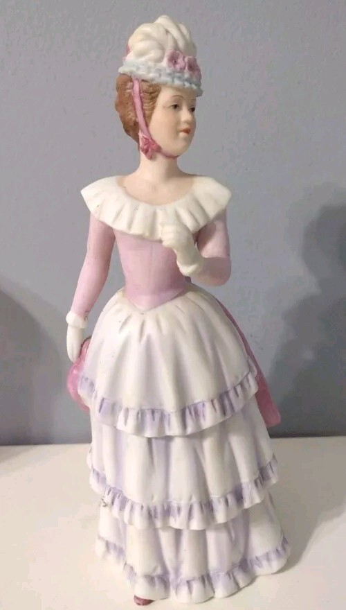 Vintage  Homco Porcelain Victorian Lady Figurine #1431