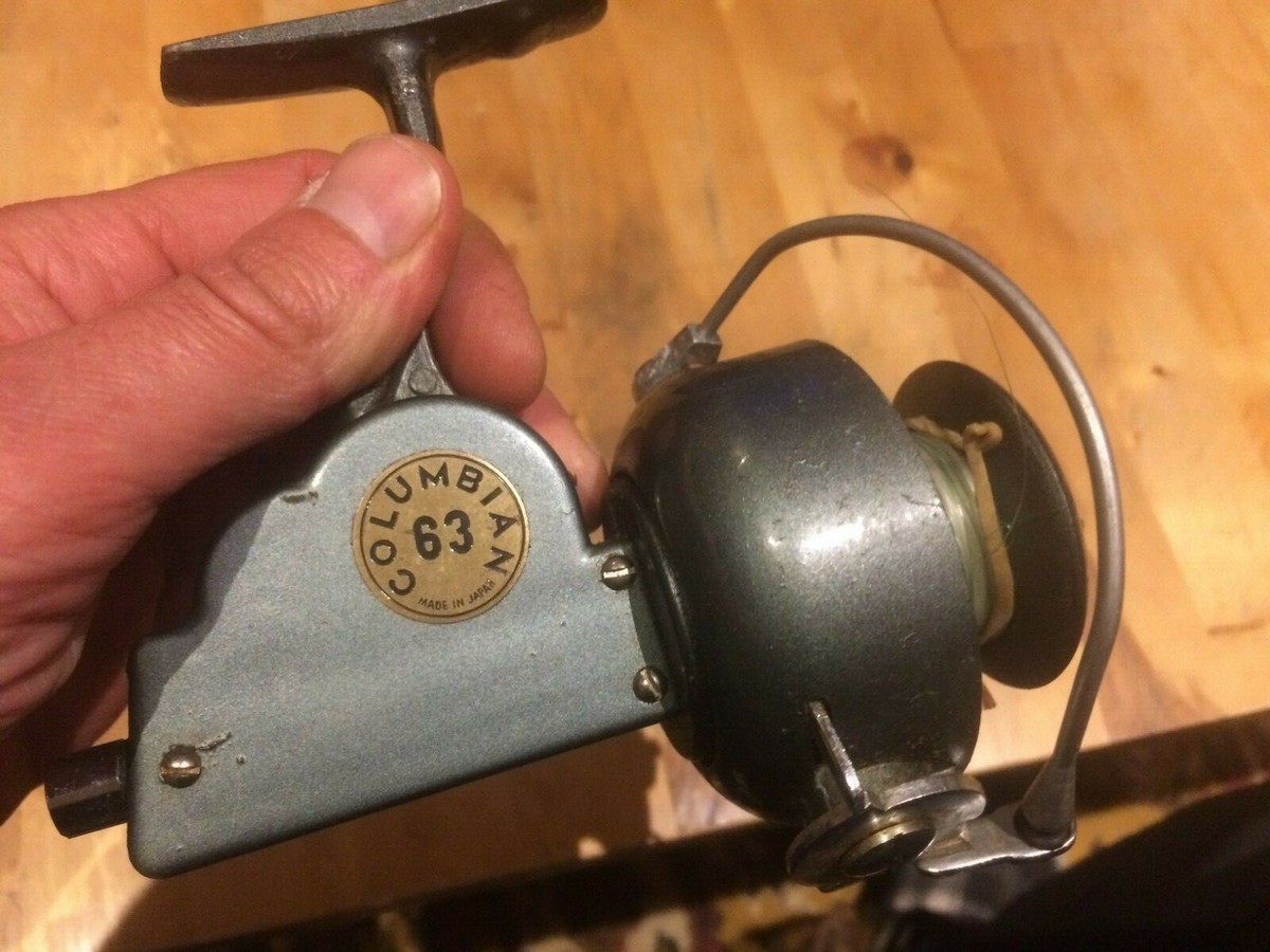 Moulinet De Pêche Vintage Rouge – Fabriqué Au Japon, état De Marche