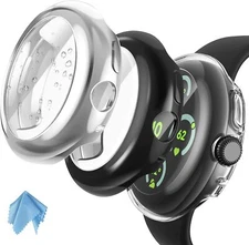 3 Pack Case For Google Pixel Watch 3 (45mm) 2024 Bumper Shell TPU Case Cover