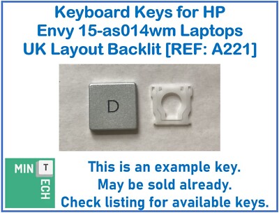 Tastatur Ersatz Tasten für HP Envy 15-as014wm Laptops UK Layout Hintergrundbeleuchtung