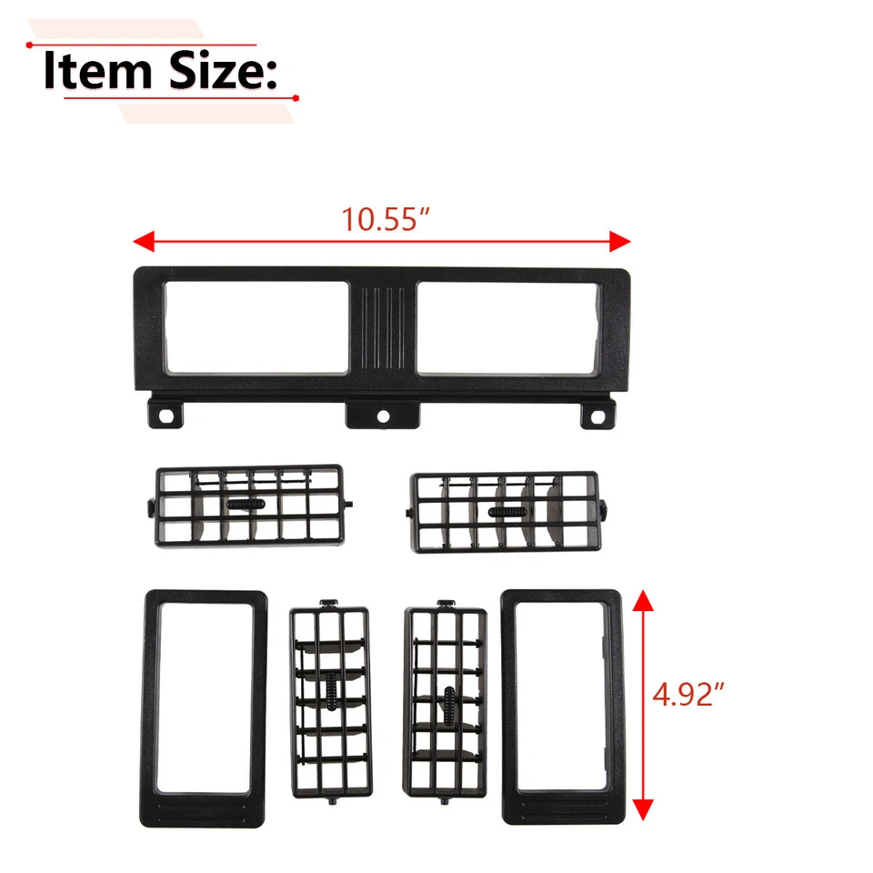 Juego de rejilla de ventilador de ventilación de aire de calefacción para camioneta Nissan Navara D21 1987-1997 Foto 2 de 4