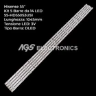 HISENSE 55-HD550S3U51-TA-5X14-3030C 5 BAR PULL 14 LED TV KIT