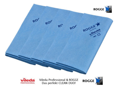 5er Pack ROGGE & Vileda Professional Microfasertücher, r-Micro 38x40cm