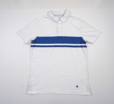 Brooks Brothers Polo Shirt Mens Large White Short Sleeve Collared Preppy Adult