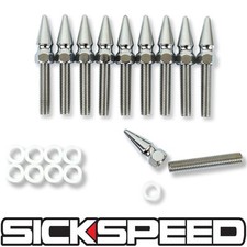 KIT/JUEGO DE PERNOS COLECTOR CABEZAL ESCAPE ADMISIÓN CROMO CON CLAVOS 10 PIEZAS P10
