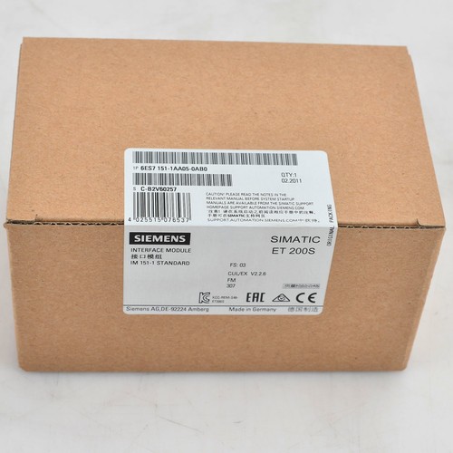 One Siemens 6ES7151-1AA05-0AB0 New Expedited Shipping 6ES7 151-1AA05-0AB0 - Picture 1 of 5