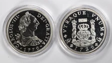 1772 Carolus Dei Gratia COPY & 1732 Philip V.D.G COPY Fantasy Coins Set of 2