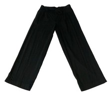 Tommy Hilfiger Women  s Sz 6 Wide Leg Pants Black Cotton Blend Tie Front