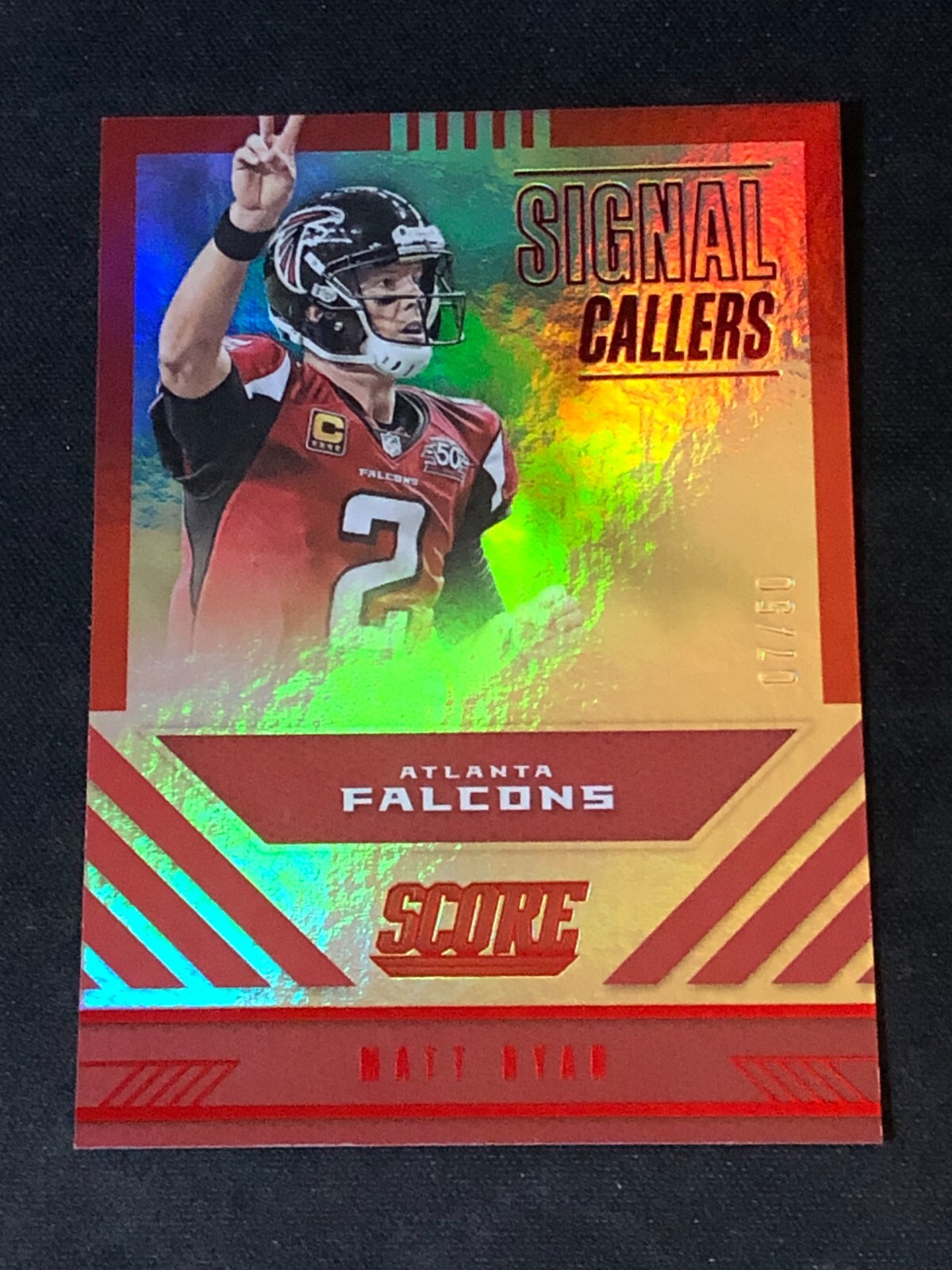 2016 Panini Score MATT RYAN #2 Signal Callers Red/50 FALCONS 🏈 Boston College