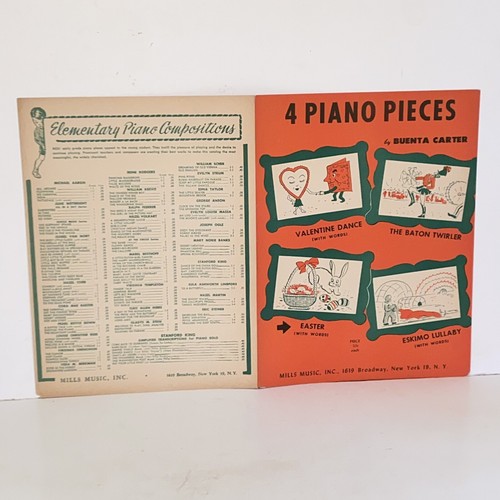 Vintage 1951 Ostern Klavier Noten von Buenta Carter - Bild 5 von 14