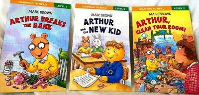 PBS Kids Arthur's Family Values Marc Brown Level 2 Paperback Books CHOICE-3 NEW