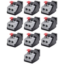 10pcs Female 5.5mm x 2.1mm DC Power Jack Screwless Quick Connect for LED 12V 24V