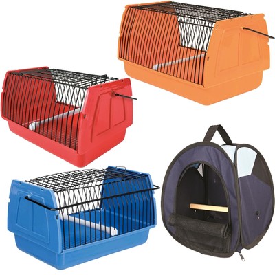 VICASKY 4er Set Vogelkäfig Futterspender - Transparente Futterbox 7,5x7,5x5,2cm