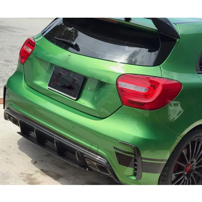 Carbon Look Rear Bumper Diffuser For 13-2018 Mercedes-Benz A Class W176 A45 A200 Foto 4 de 4
