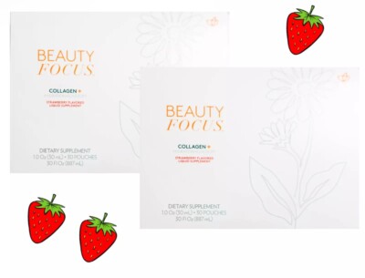 1 Pack] Nu Skin NuSkin Pharmanex Beauty Focus Collagen+ [STRAWBERRY] Exp 01/2025