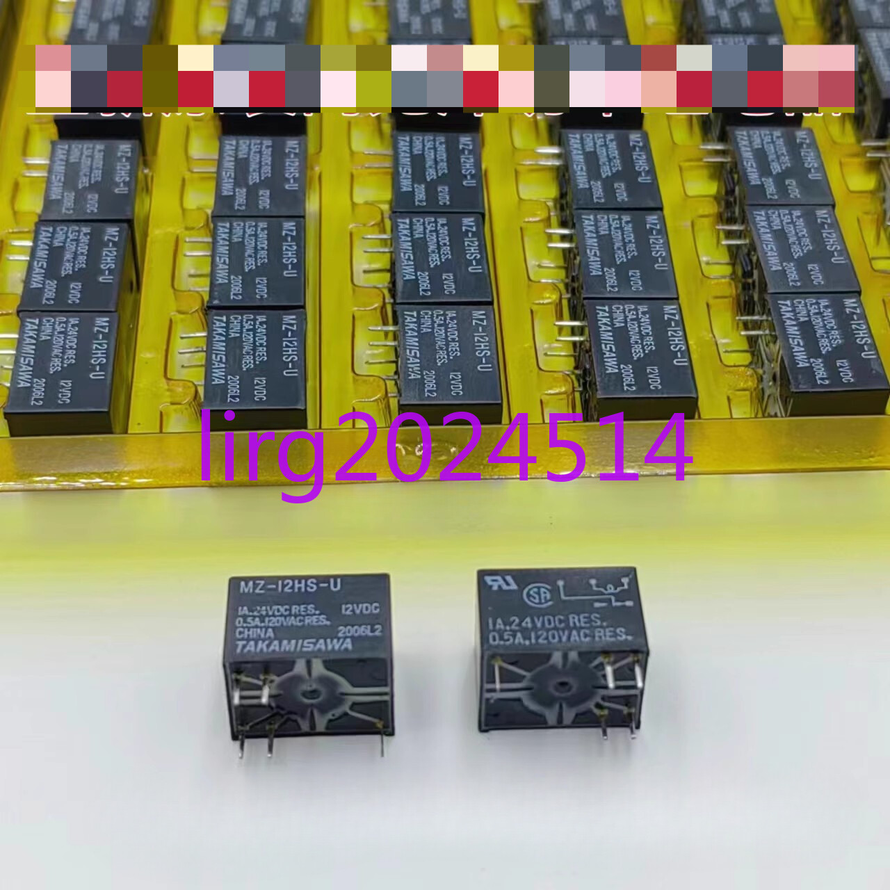5pcs  new  TAKAMISAWA MZ-12HS-U 12VDC 1A 5-pin