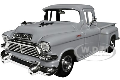 1957 GMC BLUE CHIP PICKUP GRAY 1/24 DIECAST MODEL CAR BY MOTORMAX 79383