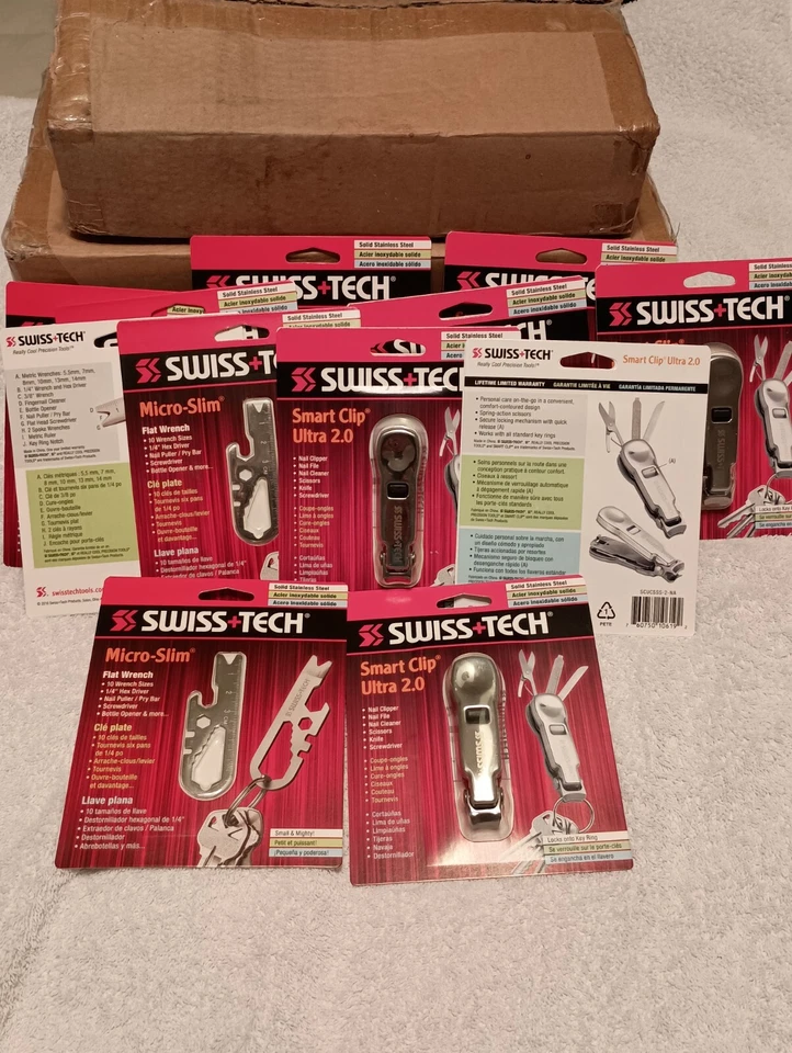 Swiss Tech Lote De "24" Acero Inoxidable Multiherramienta/Llavero Gran Regalo 12 Cada Tipo Foto 2 de 4