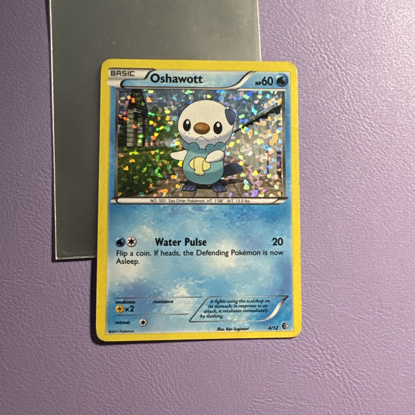 2011 OSHAWOTT 4/12 McDonald's Holo Promo Pokemon Card LP eBay