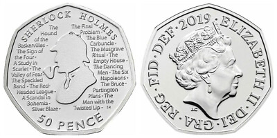 2019 Sherlock Holmes™ 50p Range - View #9