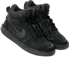 Nike 839977-001 Court Borough Mid Lace-Up High Top Basketball Shoes Youth 5