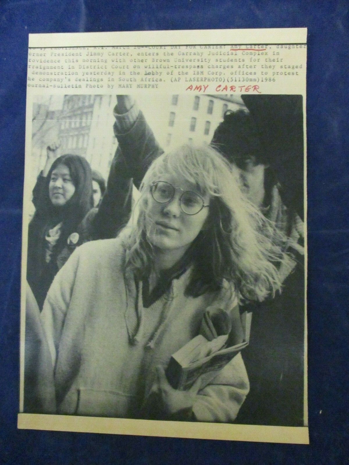 1986 Amy Carter Garrahy Judicial Complex Providence RI Wire Press Photo ...