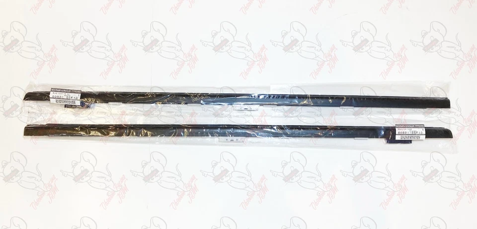 Juego de molduras exteriores para puerta lateral derecha y derecha Nissan SILVIA S14 200SX 240SX genuino OEM Foto 4 de 4