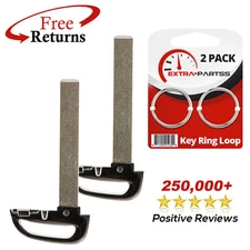 2 Uncut Key Blade Insert Aftermarket Replacement For Hyundai (TQ8-FOB-4F11)