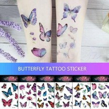 30 Sheet Kids Butterfly Temporary Tattoo Stickers Body Art US