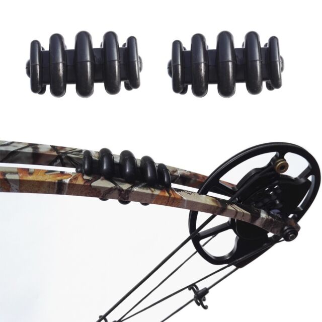2pc Archery Compound Bow Stabilizer Limb Vibration Silencer Arrow Damper Hunting