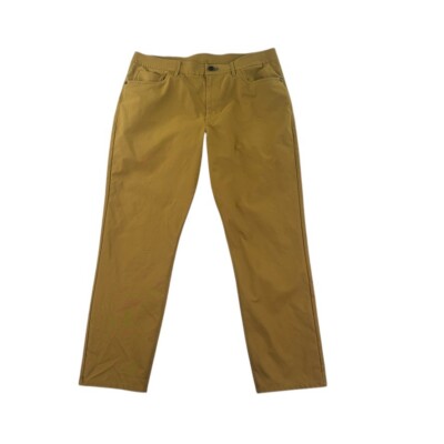 Public Rec Pants Mens 34x27 Tan Chinos Stretch Travel Golf Office