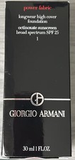 GIORGIO ARMANI Power Fabric  Longwear Foundation SPF 25 - 1 - 1 oz Authentic