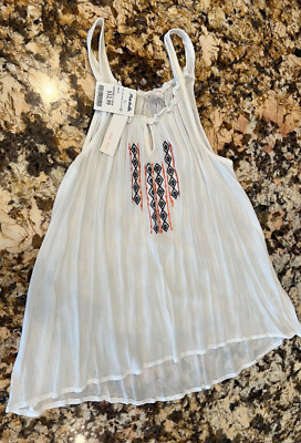 New With Tags Love Tree Happens Women's Tank Top Large White Flowy