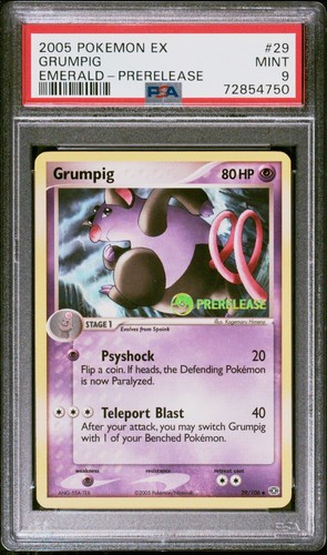 Grumpig graded PSA 9 for sale on eBay