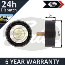 Gates Deflection Guide Pulley Fits BMW 3 Series 1 1.6 1.8 1.9 2.0 11281440378