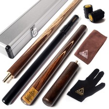 CUESOUL Handmade 3/4 Jointed Snooker Cue with Snooker Cue Case,Free Shipping