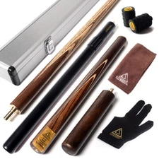 CUESOUL Handmade 3/4 Jointed Snooker Cue with Snooker Cue Case,Free Shipping