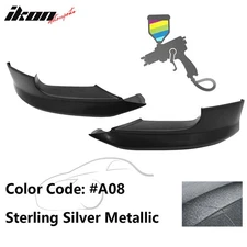 Fits 06-11 BMW E63 M6 A Style Front Bumper Lip Silver Gray #A08