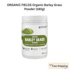 Organic Fields Organic Barley Grass Powder, Dietary Supplement - 180 Grams