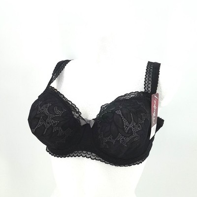 Playtex BH Damenmode Wäsche 90C Unsichtbare Eleganz Spitze Bequemlichkeit Schwar