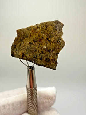 NWA 17497 Lunar Feldspathic Breccia 10.3 g Meteorite Polished end of the Moon