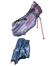 Callaway Golf Fairway Plus Stand / Carry Bag Navy Gray Red w/ Raincover
