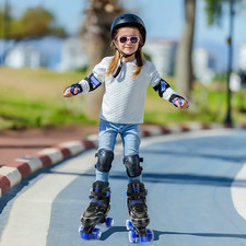 OBENSKY M2BL411001 Roller Skates, 4 Size Adjustable for Girls  Boys w/ Light up